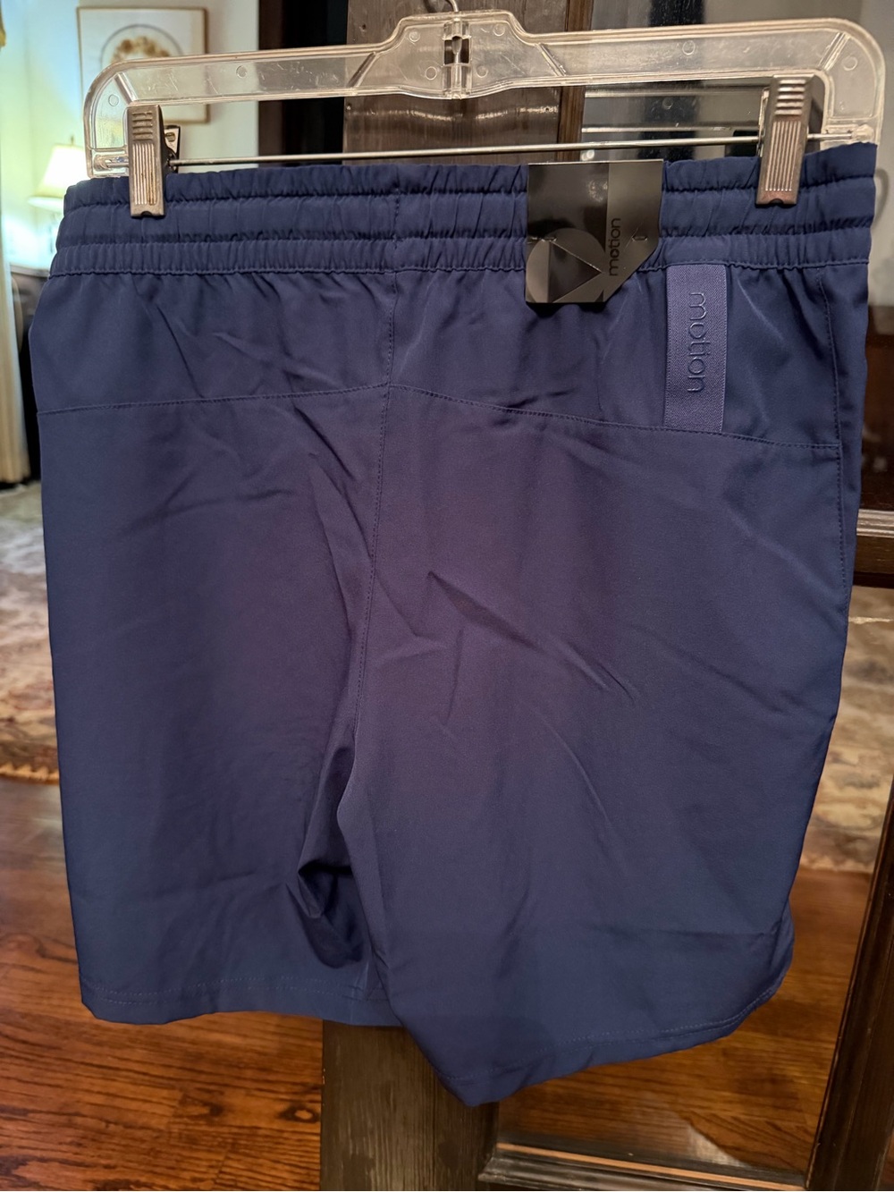 Performance Drawstring Athletic Shorts - Navy - Picture 2 of 3